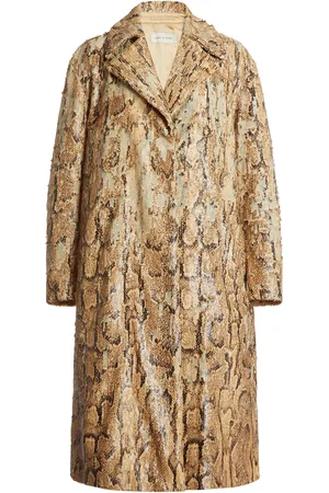 DRIES VAN NOTEN Sequined Snake-Print Coat - - S - Moda Operandi