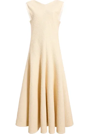 Khaite Mellie Cotton-Blend Bouclé Maxi Dress - - US 4 - Moda Operandi
