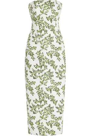 EMILIA WICKSTEAD Leila Strapless Taffeta Midi Dress - - UK 8 - Moda Operandi