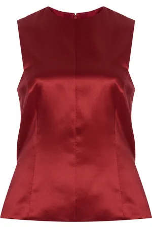 DELPOZO Exclusive Fitted Silk Top - - FR 34 - Moda Operandi
