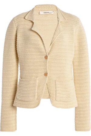 Frame The Crochet Cotton Blazer - - XS - Moda Operandi