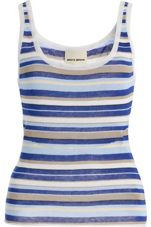 Zulu & Zephyr Striped Knit Tank Top - - AU 10 - Moda Operandi