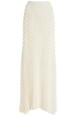 ULLA JOHNSON Willa Textured Cotton-Blend Maxi Skirt - - P - Moda Operandi