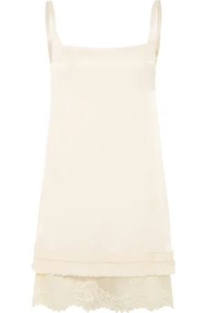 SIEDRES Zaye Lace-Trimmed Crepe Mini Dress - - EU 38 - Moda Operandi