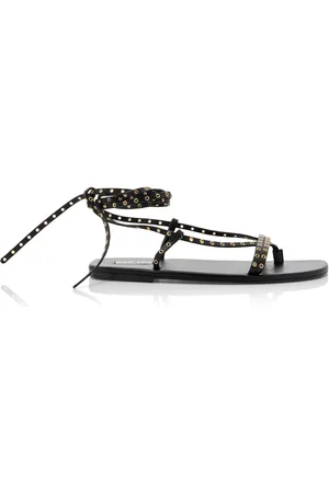 Alaïa Eyelet-Detailed Leather Sandals - - IT 41 - Moda Operandi