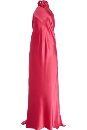Silvia Tcherassi Exclusive Sherry Silk Halter Gown - - XS - Moda Operandi