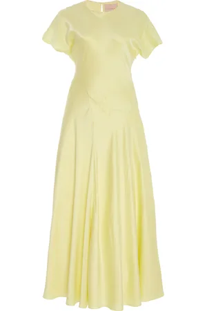 Roksanda Adriana Washed Silk Satin Dress - - UK 4 - Moda Operandi
