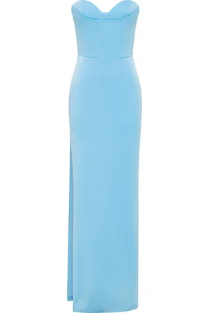 ALEX PERRY HONORE corsetted satin crepe gown - - AU 6 - Moda Operandi