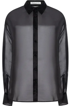 The Frankie Shop Peri Silk-Blend Chiffon Shirt - - S - Moda Operandi