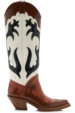 GABRIELA HEARST Capitana Leather Western Boots - - IT 37 - Moda Operandi