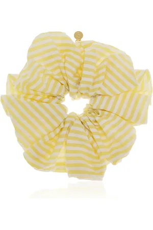 LELET NY Amy Oversized Cotton-Seersucker Scrunchie - - OS - Moda Operandi