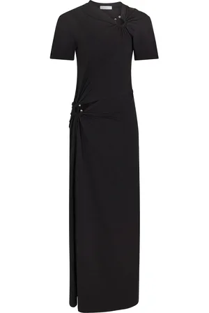 Paco rabanne Piercing-Detailed Cutout Cotton-Jersey Maxi Dress - - XS - Moda Operandi
