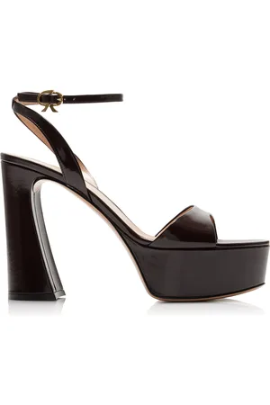 Gianvito Rossi Patent Leather Sandals - - IT 37 - Moda Operandi