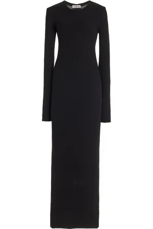 ÉTERNE Crewneck Cotton-Blend Maxi Dress - - S - Moda Operandi