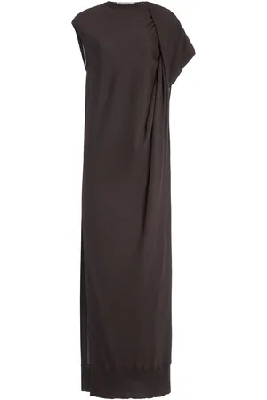 Stella McCartney Draped Knit Wool Maxi Dress - - S - Moda Operandi