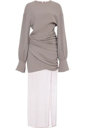 Nensi Dojaka Drop-Waist Midi Dress - - XS - Moda Operandi