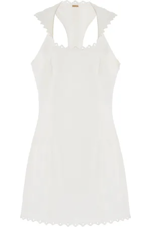 Cult Gaia Carey Embroidered Cotton Mini Dress - - US 8 - Moda Operandi