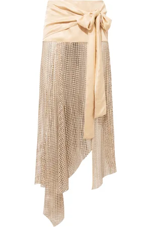 SIEDRES Lumier Tie-Front Sequined Midi Skirt - - EU 38 - Moda Operandi