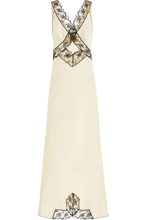 SIR Willa Lace-Trimmed Cutout Silk Maxi Dress - - 0 - Moda Operandi