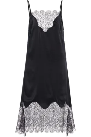 FRANCOISE Exclusive Stevie Lace-Trimmed Silk Crepe Midi Slip Dress - - FR 34 - Moda Operandi