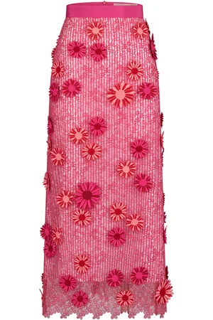 Silvia Tcherassi Uma Embellished Midi Skirt - - S - Moda Operandi