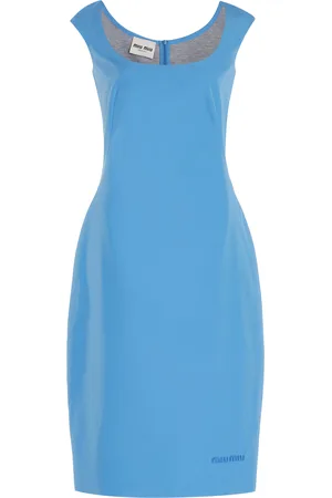Miu Miu Cotton Poplin Midi Dress - - IT 36 - Moda Operandi