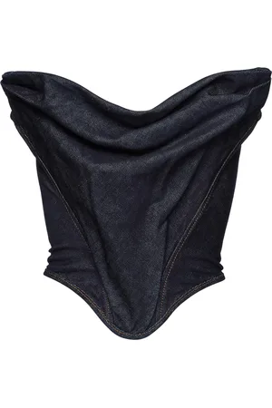 MAGDA BUTRYM Strapless Denim Corset Top - - FR 40 - Moda Operandi