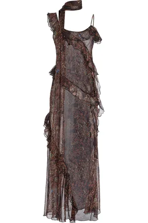 SIEDRES Exclusive Monica Printed Chiffon Maxi Dress - - EU 36 - Moda Operandi
