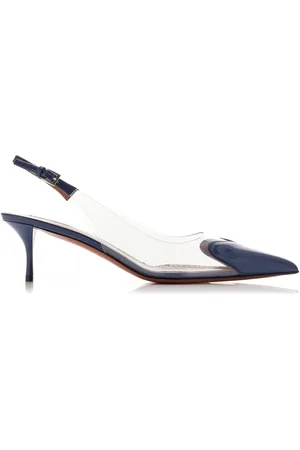 Alaïa Le Coeur PVC; Leather Slingback Pumps - - IT 37 - Moda Operandi