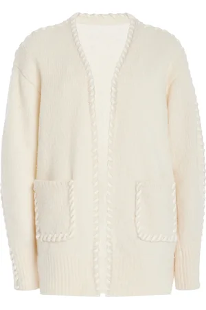 AISLING CAMPS Whip-Stitched Wool-Blend Knit Cardigan - - S - Moda Operandi