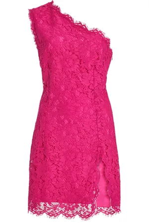 Dolce & Gabbana Asymmetric Cotton Lace Mini Dress - - IT 38 - Moda Operandi