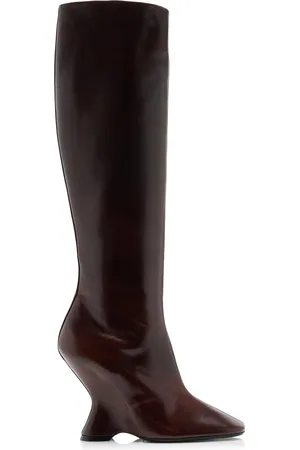 DRIES VAN NOTEN Wedge Leather Boots - - IT 36 - Moda Operandi