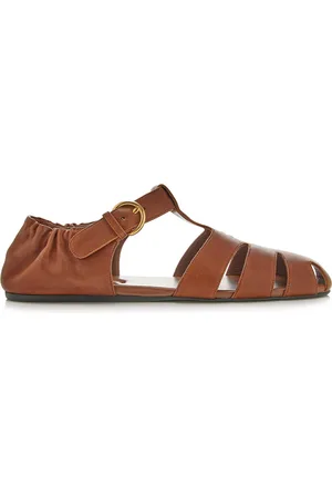 Miu Miu Leather Fisherman Sandals - - IT 37 - Moda Operandi