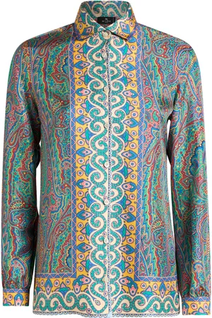 Etro Printed Silk Shirt - - IT 42 - Moda Operandi
