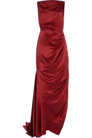 DELPOZO Exclusive Draped Silk Dress - - FR 34 - Moda Operandi