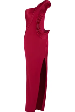 Gaurav Gupta The Molded Wave One-Shoulder Crepe Gown - - US 10 - Moda Operandi
