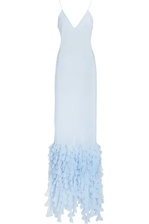 BRANDON MAXWELL The Jacqueline Embroidered Slip Dress - - US 0 - Moda Operandi