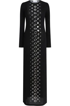 Paco rabanne Grommet-Embellished Jersey Maxi Dress - - FR 34 - Moda Operandi