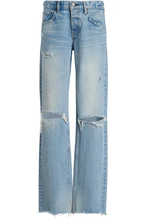Moussy Odessa Rigid Low-Rise Straight-Leg Jeans - - 24 - Moda Operandi