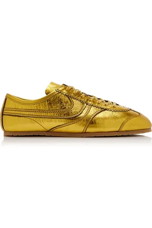 DRIES VAN NOTEN Metallic Leather Sneakers - - IT 36 - Moda Operandi