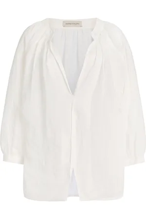 Andres Otalora Discretos Linen Top - - US 0 - Moda Operandi