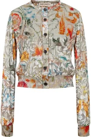 SIEDRES Poli Floral Devoré Cardigan - - XS - Moda Operandi