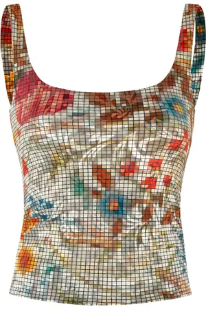 SIEDRES Cali Floral Devoré Tank Top - - XS - Moda Operandi
