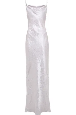 Anna October Lucie Crinkled Satin Maxi Dress - - XS - Moda Operandi