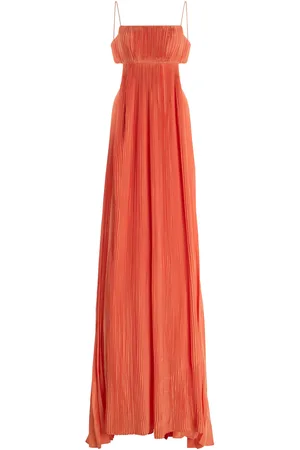 ALEXIS Varranza Cutout Plisse Maxi Dress - - L - Moda Operandi