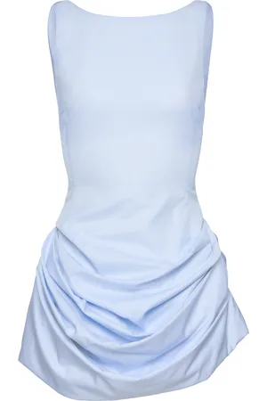 MAGDA BUTRYM Gathered Cotton Mini Dress - - FR 38 - Moda Operandi