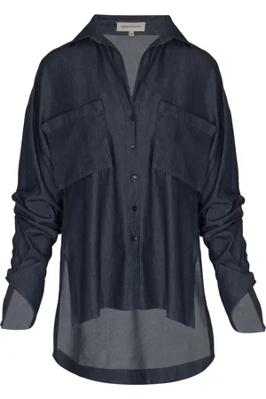 Andres Otalora Maramar Pocket-Detailed Tencel Chambray Shirt - - US 6 - Moda Operandi