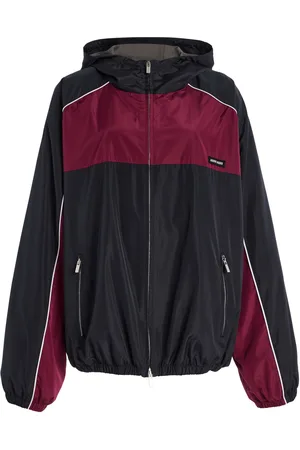 Miu Miu Recycled Nylon Windbreaker Jacket - - IT 36 - Moda Operandi