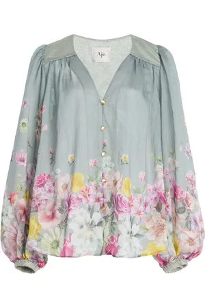 AJE Dreamscape Printed Blouse - - AU 6 - Moda Operandi