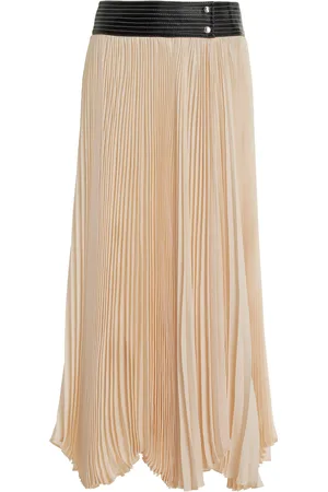ALEXIS Tansia Plissé Georgette Midi Skirt - - XS - Moda Operandi